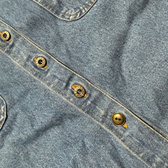 Vintage Denim Button Up Dress - Picture 2 of 9